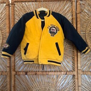 Vintage kids U.S. Polo Assn. Yellow and Black Sport Jacket